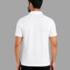 Men's Activewear Polo T-Shirt | Quick Dry Sports Polo | Moisture Wicking Gym Running Training Yoga Fitness Half Sleeve Performance Polo Tee | White