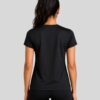 Women's Black Activewear T-Shirt | Premium Mesh Knit 180 GSM | Regular Fit Gym, Running, Workout, Yoga, Sports, Training, Walking & Fitness Half Sleeve Round Neck T-Shirt for Women