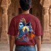 S2n6fMPF_DLLTH7N672_2026-04-29_1.jpg Mahakal Divine Graphic Oversized Maroon T-Shirt for Men & Women | Spiritual Lord Shiva Back Print | Premium 240 GSM Loopknit Cotton | Unisex Streetwear Devotional Design | Front Sanskrit Typography & Detailed Back Artwork