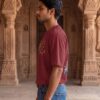 S2n6fMPF_E0WP0X09WB_2026-04-29_3.jpg Mahakal Divine Graphic Oversized Maroon T-Shirt for Men & Women | Spiritual Lord Shiva Back Print | Premium 240 GSM Loopknit Cotton | Unisex Streetwear Devotional Design | Front Sanskrit Typography & Detailed Back Artwork