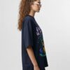 Women Oversized Graphic T-Shirt | Cute Dino Positive Quote Print | Loopknit 240 GSM Casual Streetwear Tee