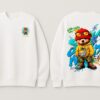 Just Cool Girl Oversized Sweatshirt – Women White Graphic Bear Streetwear | Fleece 300 GSM Premium Winter Sweatshirt