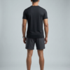 SHhRozNY_FOAT17T5HR_2026-06-30_2.png Plain Black Round Neck T-Shirt | 180 GSM Mesh Knit | 100% Polyester | Stretchable Sports Wear