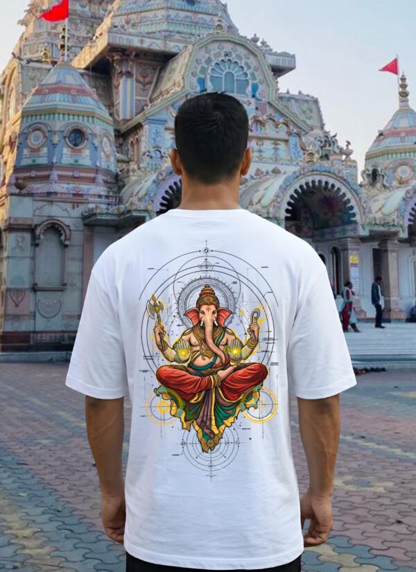 TA_63tLS_93SH0OAUWB_2026-02-05_2.jpg Mens Oversized White T-Shirt | Lord Ganesha Graphic Print | Loopknit 240 GSM Premium Heavy Fabric | Spiritual Streetwear T-Shirt for Men