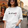 Women's White Oversized T-Shirt with Maa Kali Graphic Print | Loopknit 240 GSM | Jai Maa Kali Spiritual Oversized Tee | Hindu Devotional Back Print T-Shirt for Festivals, Temple Visits & Everyday Wear