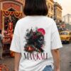 Women's White Oversized T-Shirt with Maa Kali Graphic Print | Loopknit 240 GSM | Jai Maa Kali Spiritual Oversized Tee | Hindu Devotional Back Print T-Shirt for Festivals, Temple Visits & Everyday Wear