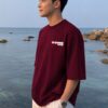 UEuqW3Or_FI3S2K6IRK_2026-05-25_3.jpg Come True Oversized Graphic T-Shirt for Men | Dream Motivation Back Print Streetwear Tee | Aesthetic Money Graphic Casual Maroon Oversized Cotton Tshirt