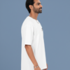 Shivray White Oversized T Shirt for Men | Shivaji Maharaj Printed Oversize Cotton T-Shirt | Premium Loopknit 240 GSM Streetwear Graphic Tee | Royal Maratha Culture T Shirt � Giftspeaks