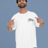 Shivray White Oversized T Shirt for Men | Shivaji Maharaj Printed Oversize Cotton T-Shirt | Premium Loopknit 240 GSM Streetwear Graphic Tee | Royal Maratha Culture T Shirt � Giftspeaks