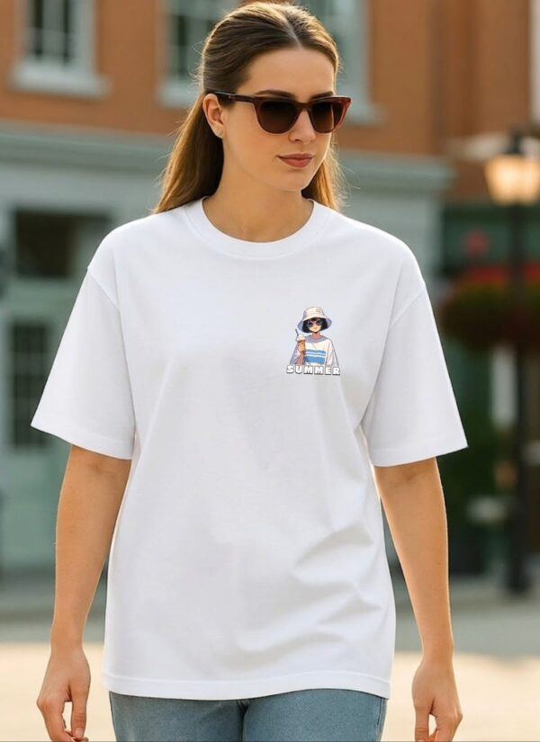 VwM1RfVw_G620DLR66I_2026-05-25_2.jpg Summer Anime Oversized T-Shirt for Women | Cute Aesthetic Graphic Tee | Minimal Vacation Vibe Casual White Oversized Cotton Tshirt