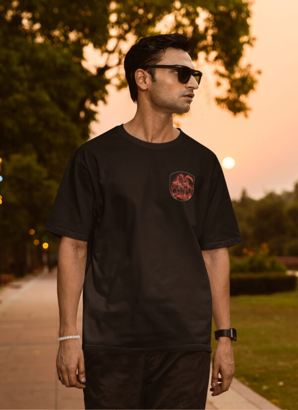 WMFOB_Death_1768043697050_ic31gyx265tb1nc.jpg Death Stalker Oversized T-Shirt for Men | 240 GSM Loopknit Cotton | Gothic Skull Devil Back Print | Streetwear Oversized Tee – Giftspeaks