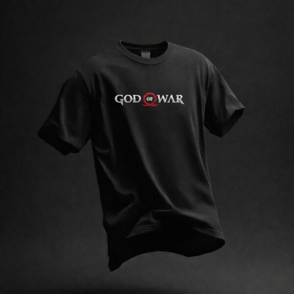 WMFOB_God_of_War_1772777784015_kikx4pimo59e58o.jpg Men's Oversized Black Graphic Printed T-Shirt | Warrior Gaming Back Print | Half Sleeve Round Neck | Premium Cotton Casual Streetwear