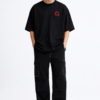 WMFOB_God_of_War_2_0_1772781071888_bf8j5fjrecnd7e3.png Men's Oversized Black Graphic Printed T-Shirt | Warrior Omega Back Print | Half Sleeve Round Neck | Premium Cotton Streetwear