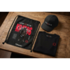 God of War Kratos Oversized T-Shirt, Cap & Drawstring Bag Combo for Men | Gaming Inspired Streetwear Set | Loopknit 240 GSM Cotton Tee + Adjustable Cap + Printed Carry Bag