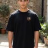 Mens Oversized Black Skull Biker Graphic T-Shirt | Las Vegas Sin City Back Print | Premium Loopknit Cotton 240 GSM | Bold Streetwear Statement Tee