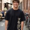 WMFOB_Mythical_1771566973940_5ixb8s50zsejnra.jpg Mens Oversized Black Dragon Graphic Printed T-Shirt | Mythical Streetwear Back Print | Premium Loopknit Cotton 240 GSM | Urban Fashion Statement Tee