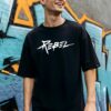 Men’s Oversized Black Rebel T-Shirt – Loopknit Cotton 240 GSM with DTF Print Streetwear Style
