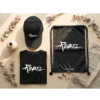 Rebel Graphic Oversized T-Shirt, Cap & Drawstring Bag Combo for Men | Streetwear Statement Set | Loopknit 240 GSM Cotton Tee + Adjustable Cap + Premium Carry Bag