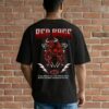 Men’s Oversized Black Red Rage T-Shirt – Loopknit Cotton 240 GSM Streetwear Fit