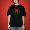 Men's Oversized Superhero Graphic Back Print T-Shirt | Spider Inspired Streetwear Tee with Bold Back Design, Casual Oversized Cotton T-Shirt for Men