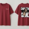 Change The Game Oversize Graphic Printed T-Shirt for Men | Premium Oversized Streetwear Back Print T-Shirt | Casual Wear Graphic Tee by giftspeaks | Maroon & White
