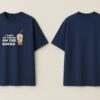 Mens Oversized Navy Blue Coffee Quote Graphic T-Shirt I Take My Coffee On The Rocks� Print | Premium Loopknit Cotton 240 GSM | Casual Streetwear Tee
