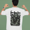 Beastmode Gorilla Graphic Printed Camel Brown Oversized T-Shirt for Men | Front Claw Print & Back Heavy Graphic | Streetwear Round Neck Oversized T-Shirt