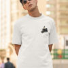 Born To Ride Oversized T-Shirt for Men | 240 GSM Premium Heavyweight Cotton Motorcycle Biker Graphic Back Print Streetwear Casual Round Neck Riding Tee