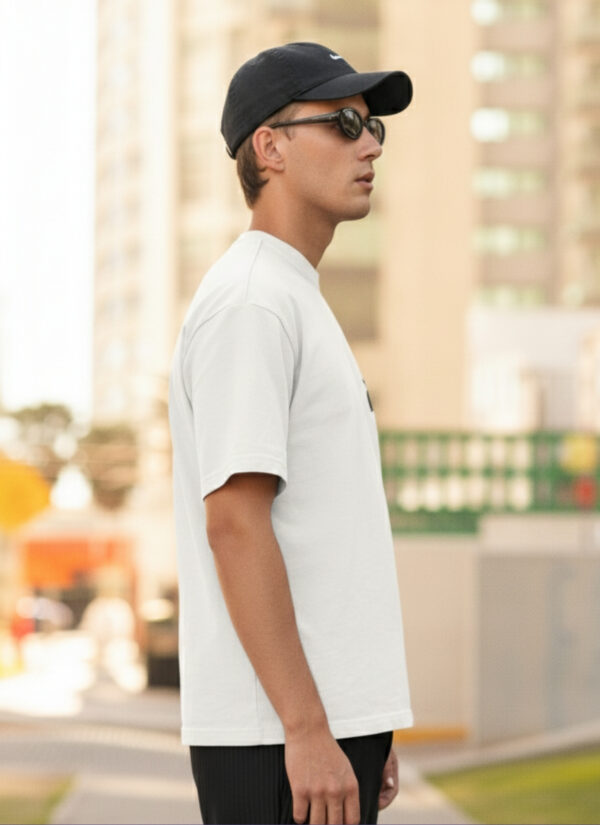 Born To Ride Oversized T-Shirt for Men | 240 GSM Premium Heavyweight Cotton Motorcycle Biker Graphic Back Print Streetwear Casual Round Neck Riding Tee