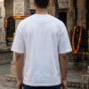 Hanuman 777 Oversized Men T-Shirt | Divine Power Graphic Print | White