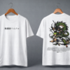 Mens Samurai Warrior Graphic Oversized T-Shirt | Anime Inspired Back Print | Premium Loopknit 240 GSM Cotton | Relaxed Streetwear Fit