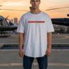 Shadows Embrace Men Oversized T-Shirt | Rebel Soul Graphic Back Print | White