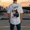 Urban Rebel Oversized T-Shirt for Men | Anime Graphic Back Print | Loopknit 240 GSM Premium Cotton | Streetwear Drop Shoulder Tee
