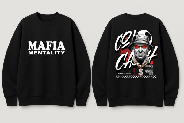 WMFSB_MAFIA_MENTALITY_1768043735795_czc54wn46dd6fk7.jpg Mafia Mentality Men’s Sweatshirt – Cold Cash Streetwear Sweatshirt with DTF Back Print | Bold Urban Style