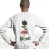 Poison Rose Graphic Sweatshirt for Men | Premium Streetwear Back Print Sweatshirt | Casual Wear Oversized Sweatshirt by giftspeaks | White