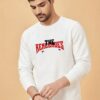 The Renechoes Graphic Sweatshirt for Men | White Anime Streetwear Back Print Sweatshirt | Fleece Cotton Winter Wear | Giftspeaks