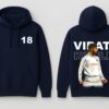 Men 18 Legend Cricket Printed Hoodie Navy Blue | Iconic Cricket Back Print Hoodie for Men | Winter Streetwear Hoodie | Fleece Fabric 300 GSM | Casual Wear Hoodie