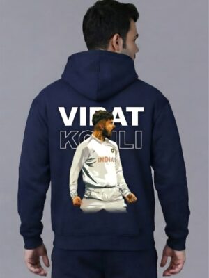 WMIHN_Virat_Kohli_1768043768705_1guvh9tvv4dzgnu.jpg Men 18 Legend Cricket Printed Hoodie Navy Blue | Iconic Cricket Back Print Hoodie for Men | Winter Streetwear Hoodie | Fleece Fabric 300 GSM | Casual Wear Hoodie