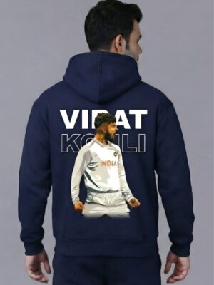 WMIHN_Virat_Kohli_1768043768705_1guvh9tvv4dzgnu.jpg Men 18 Legend Cricket Printed Hoodie Navy Blue | Iconic Cricket Back Print Hoodie for Men | Winter Streetwear Hoodie | Fleece Fabric 300 GSM | Casual Wear Hoodie
