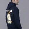 Men 18 Legend Cricket Printed Hoodie Navy Blue | Iconic Cricket Back Print Hoodie for Men | Winter Streetwear Hoodie | Fleece Fabric 300 GSM | Casual Wear Hoodie