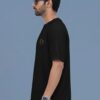 Black Science Graphic Printed Men’s Oversized T-Shirt | “Science Is Magic” Statement Back Print | Loopknit Fabric 240 GSM | Premium Casual Streetwear Tee – GiftSpeaks
