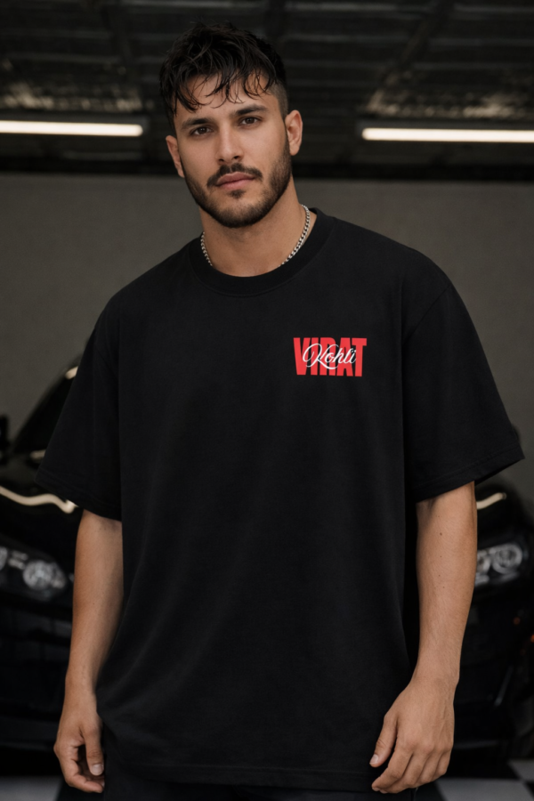 Men's Cricket Legend Graphic Oversized T-Shirt | Bold Victory Back Print | Premium Loopknit 240 GSM Cotton | Statement Streetwear Fit