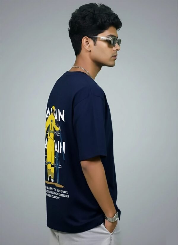 WMION_M_S_DHONI_1768043708616_g5e8em53ddc2xby.jpg Captain Cool Graphic T-Shirt for Men | M.S. Dhoni Inspired Back Print Oversized T-Shirt | Navy Blue Cricket Fan T-Shirt for Boys & Men | Premium Cotton by giftspeaks