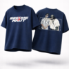 Men's Navy Blue Oversized Graphic T-Shirt | Hip-Hop Street Style Back Print | Premium Cotton Casual Wear