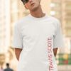 White Oversized Hip-Hop Aesthetic T-Shirt for Men | Rap Culture Back Print Loopknit Cotton Tee 240 GSM