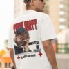 White Oversized Hip-Hop Aesthetic T-Shirt for Men | Rap Culture Back Print Loopknit Cotton Tee 240 GSM