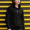 Iaijutsu Samurai Graphic Hoodie for Women | Black Regular Fit Hoodie | Anime Japanese Warrior Back Print | Fleece 300 GSM | Giftspeaks