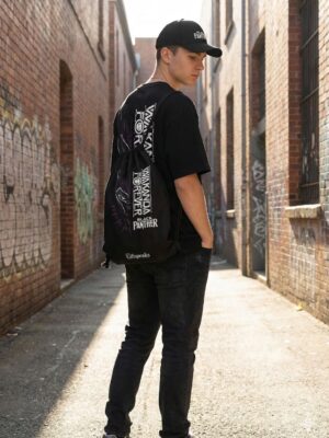 WWFOB_Black_Panther_Set_1773991357647_9tjzv23rimxudhj.jpg Wakanda Forever Black Panther Oversized T-Shirt & Premium Cap Combo | Marvel Inspired Graphic Streetwear Set for Men & Women | Loopknit 240 GSM Cotton Tee + Adjustable Cap