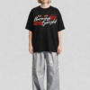WWFOB_Buring_Eyesight_1772783243620_xzkgxgmzd4v4ri2.png Women's Black Oversized Graphic T-Shirt | Burning Eyesight Flame Print | Trendy Streetwear Tee