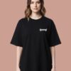 Women Oversized Graphic T-Shirt | Angel Elegance Back Print | Loopknit 240 GSM Heavyweight Streetwear Tee
